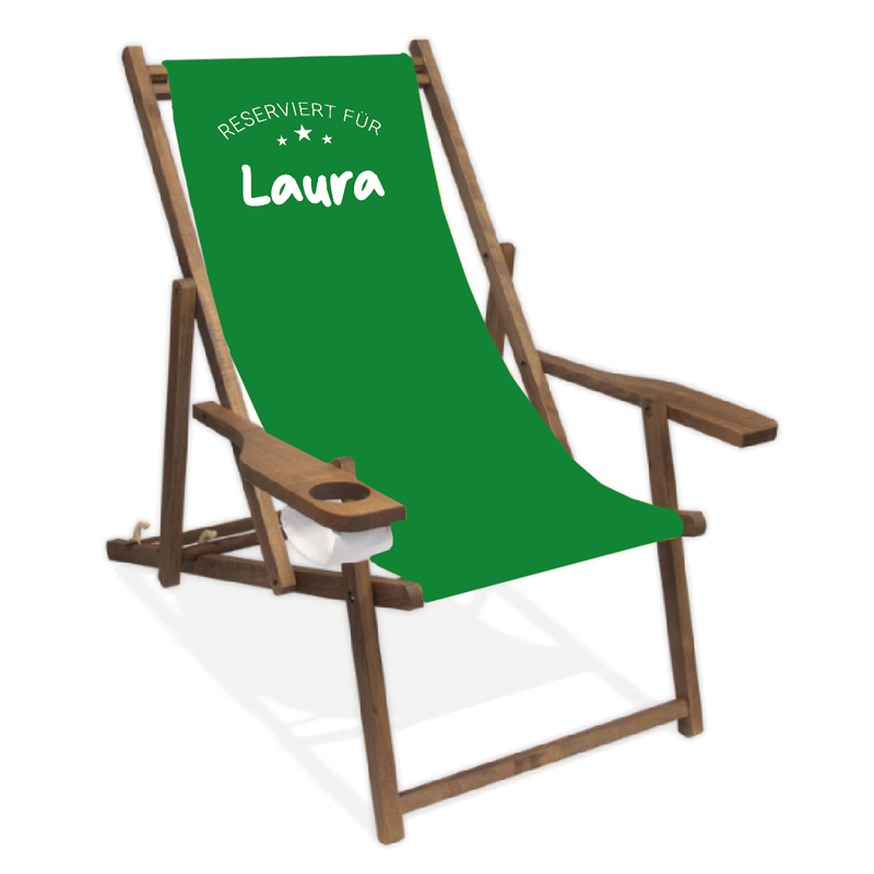Personalisierter Liegestuhl Cultus "Reserviert für"