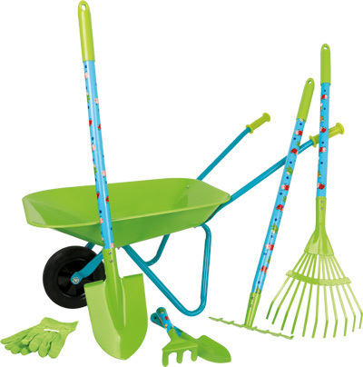 Großes Gartenset mit Schubkarre Großes Gartenset mit Schubkarre