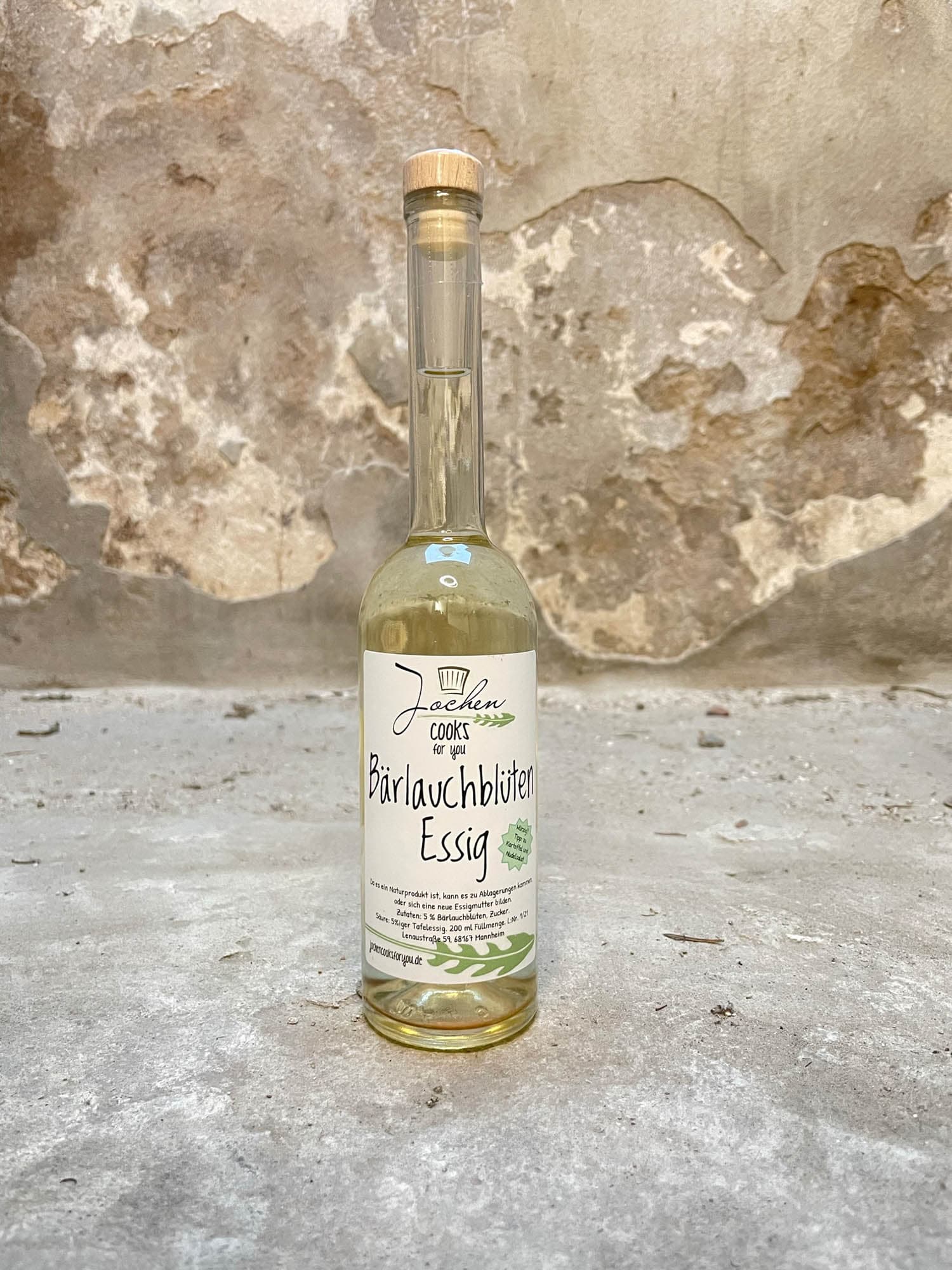 Bärlauchblüten Essig vun monnem Bärlauchblüten Essig vun monnem