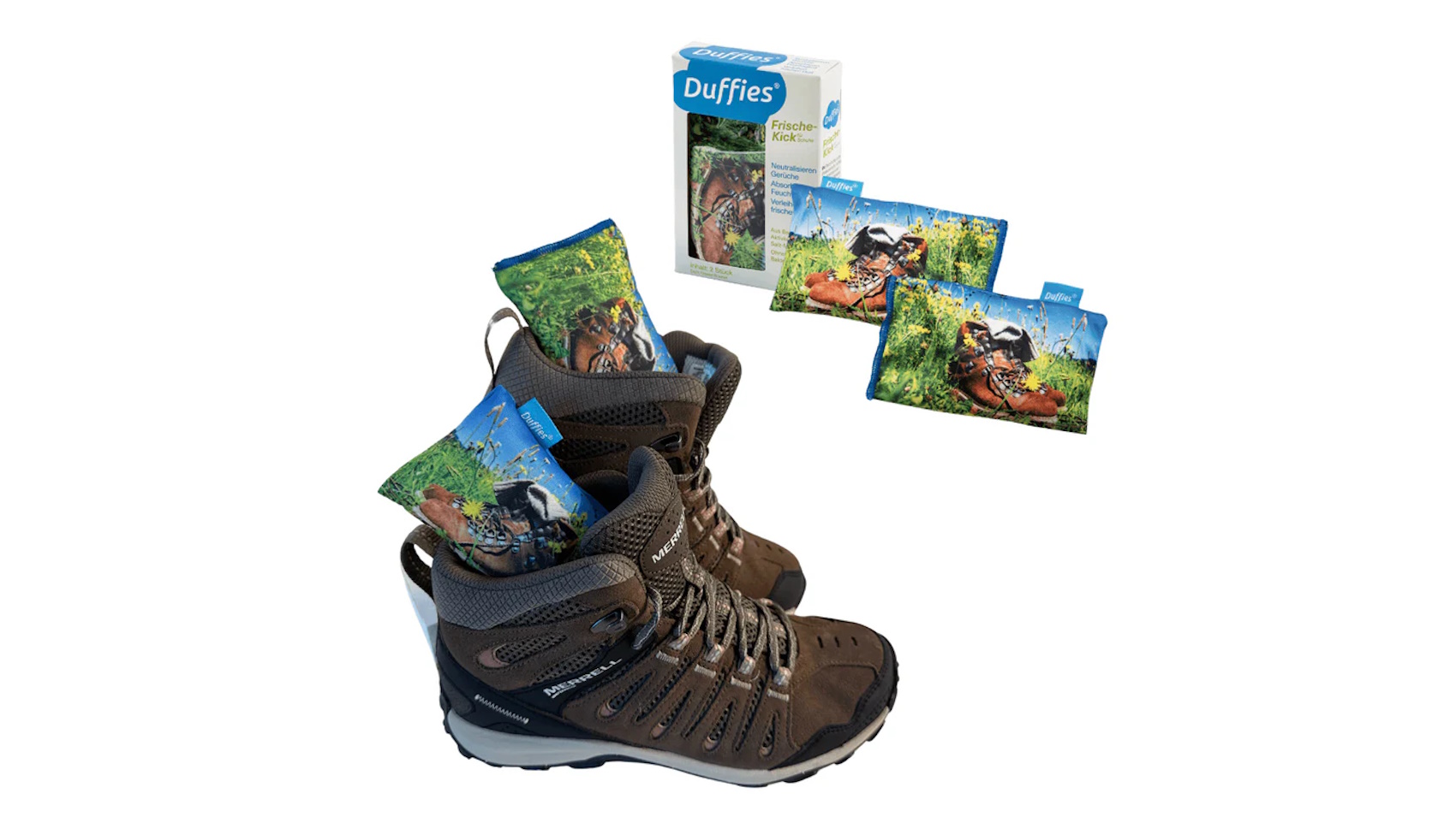 DUFFIES® Anti-Geruchs-Kissen für Schuhe und mehr