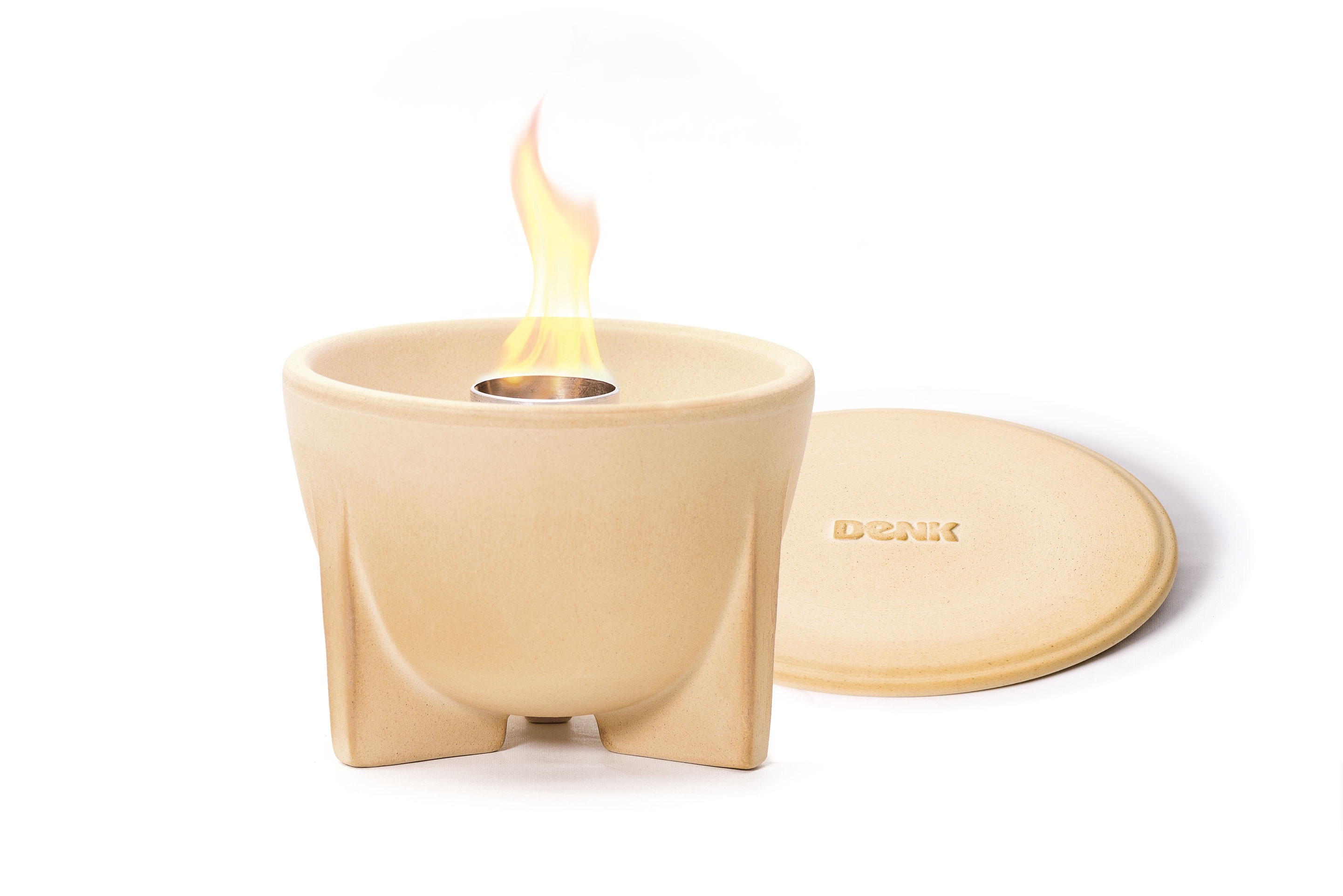 Outdoor Schmelzfeuer mit Deckel, CeraNatur, Brennmaterial Wachs